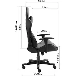 Геймерське крісло GT Racer X-2316 Dark Gray [125646] - мініатюра 13