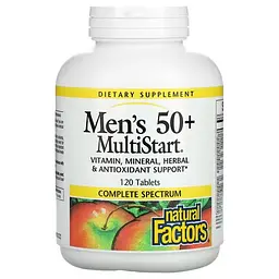 Витамины для возраста 50+ Men's 50+ 120 Tablets Natural Factors vit0006236
