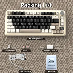 Клавіатура Attack Shark X85 Pro RGB Linear Blueberry Switches Wireless Cheese White (AS-6972792471099-CW) [166721] - мініатюра 9
