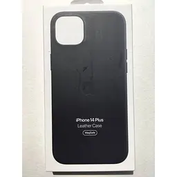 Оригінальний шкіряний чохол Apple Leather Case MagSafe для iPhone 14 Plus (6.7") Black MPP93ZE/A - мініатюра 4