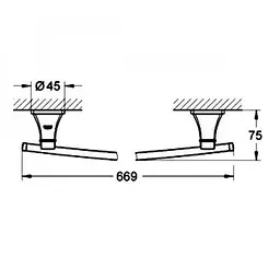 Вішалка для рушника Grohe Grandera 40629000 Хром - мініатюра 2