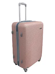 Валіза велика L ABS-пластик Milano bag 004 75,5×50×33,5см 105л Рожеве золото