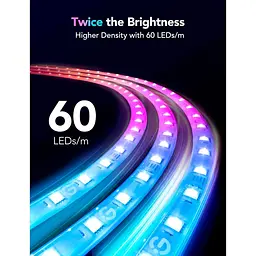 Подовжувач світлодіодної стрічки Govee H100E LED Strip Light M1 Matter Compatible Extension для H61E1 RGBIC 1m White (H100E0D1) [145632] - мініатюра 3