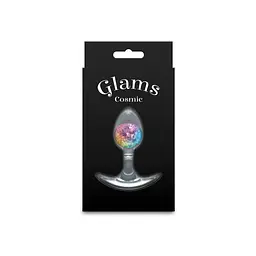 Анальна пробка NS Novelties Cosmic Glams - Small - Rainbow - мініатюра 4
