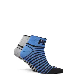 Шкарпетки Puma Unisex Quarter 2P 101002001-020 синій, сірий, чорний 39-42 (8718824798462)