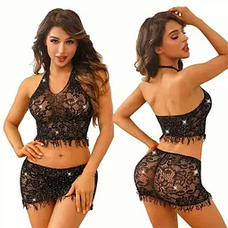 Бодістокінг JSY «Чудова Жаклін» One Size, топ, спідниця - мініатюра 1