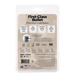 Віброкуля PowerBullet First-Class Bullet 2.5″ with Key Chain Pouch, Silver, 9 режимів вібрації - мініатюра 7