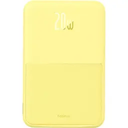 Зовнішній акумулятор Baseus MagPro Magnetic Bracket 5000mAh 20W Yellow [P10064101Y23-00] [117957] - мініатюра 2