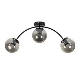 Люстра стельова Levistella 7529907-3 BK+BK, E27, чорний, 3 плафони, сучасний стиль для дому