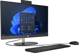 Моноблок HP 23.8 240-G10 FHD IPS/Intel i3-N300/8GB/512SSD/UMA/W11P/Black (9M9M1AT) - мініатюра 2