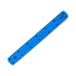 Лінійка неломайка ESA-0031 м'який пластик, 30 см Синій