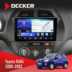 Штатна магнітола Toyota RAV4 2000-2003 Decker D9-006 4x64, 4G Decker (НФ-00009090)