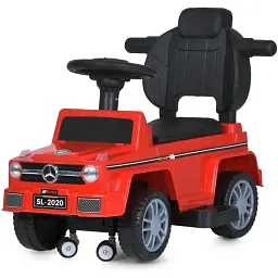 Дитяча каталка-толокар Bambi Racer M 5043L-3 з батьківською ручкою червоний - мініатюра 5