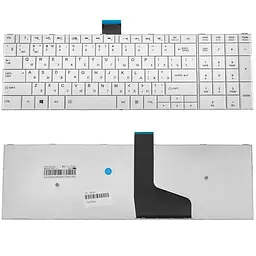 Клавіатура для ноутбука Toshiba (Satellite: C50, C50D, C55, C55D) rus, white (chiclet) - мініатюра 2