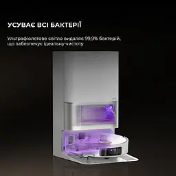 Робот-пилосос з вологим прибиранням Dreame X50 Ultra White (RLX85CE-6-Wh) - мініатюра 5