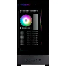 Корпус Zalman P40 DS Black Mid Tower без БЖ для ATX / Micro ATX / Mini ITX 1xType-C / 2xUSB 3.0 макс. CPU - 165 мм / VGA - 420 мм 4x120 мм ARGB бічна та передня панелі із загартованого скла LCD екран (CPU / GPU / Time) - мініатюра 3