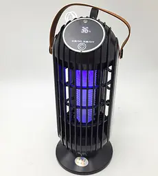 Лампа для комарів акумуляторна 5W від USB 2в1 LED світильник нічник і Електрична пастка знищувач комах 25см UKC Mosquito Killer Lamp BG-008 - мініатюра 1