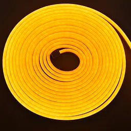 Світлодіодна неонова стрічка NeonFlex NF-Y5, гнучка, силіконова, жовта, довжина 5 м, живлення 12В - мініатюра 5