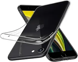 Чохол прозорий силіконовий Spigen Liquid Crystal для iPhone 7/8/SE 2/3 2020/2022 (4.7") ACS00882 - мініатюра 4