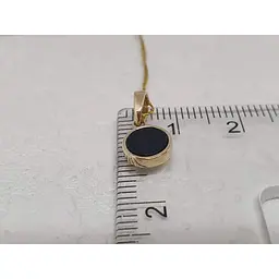 Золота підвіска Платон з агатом. 2П164/67Б - мініатюра 3