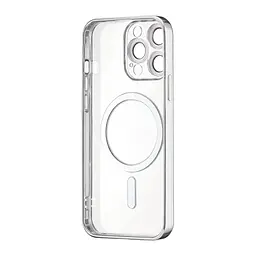 Чохол Ductil Metallic Edge with MagSafe (Protected Camera & Lens) iPhone 12 Pro Silver - мініатюра 3