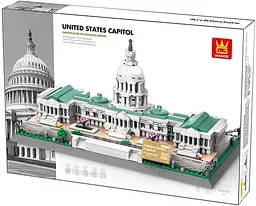 Конструктор архітектура Wange Капітолій Вашингтон США United States Capitol модель 3D для дітей та дорослих 1074 деталей - мініатюра 2