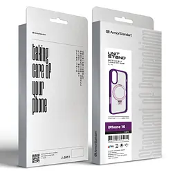 Чохол до мобільного телефона Armorstandart Unit Stand Apple iPhone 16 Purple (ARM78743) - мініатюра 2