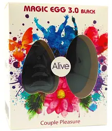 Віброяйце Alive Magic Egg 3.0 Black із пультом ДУ - мініатюра 2