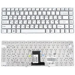 Клавіатура для ноутбука SONY (VPC-EA series) rus, white, без фрейма - мініатюра 2