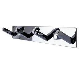 Планка з гачками Topaz TKB 9385-4, Хром - мініатюра 3