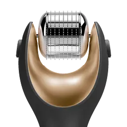 Насадка з мікроголками GESKE MicroNeedle Head до електронного ролика для обличчя хром - мініатюра 2