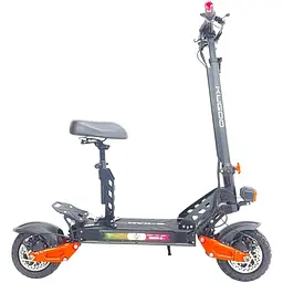 Двомоторний електросамокат із сидінням Kugoo E-KAM Pro (2*2500W, 52V, 24Ah) Чорний + Мережевий фільтр у подарунок