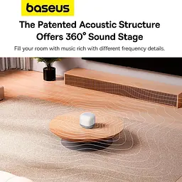 Портативна акустика Baseus AeQur V2 Wireless Speaker Moon біла - мініатюра 10