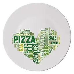 Блюдо для піци Bormioli Rocco Ronda I Love Green 33 см (419320F77321752)