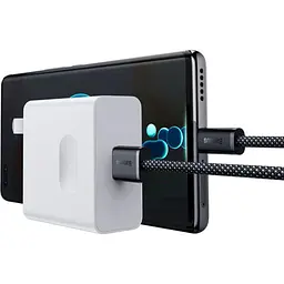 Кабель Baseus USB2.0AM-Type-C M, 1 м,(20V/5A), (100W) Dynamic Series Сірий,CALD000616 (CALD000616) - мініатюра 4