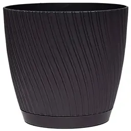 Горщик Form-Plastic Міка-19 з підставкою 3.55 л антрацит (4570-014)