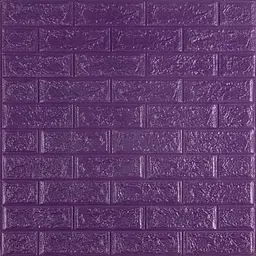 3D панель самоклеюча цегла Цегла Фіолетова 700х770х5мм (016-5) SW-00000150 - мініатюра 1