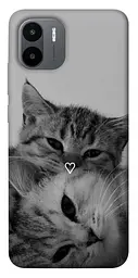 TPU чохол Demsky Grey cats для Xiaomi Redmi A1+ / A2+