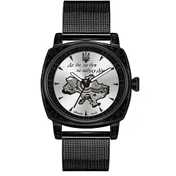 Чоловічий наручний годинник 021-3D Де б не був Black-White Mesh Awarder acs0031960 - мініатюра 1