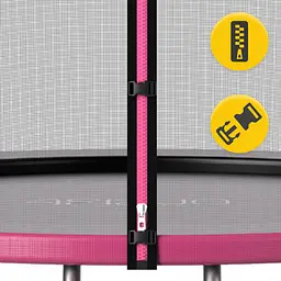 Батут із зовнішньою сіткою 4FIZJO Classic 8FT 252 см Black/Pink (P-5907739314536) - мініатюра 10