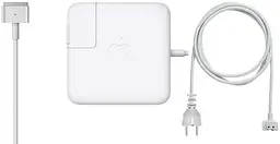 Зарядний пристрій для макбука, 85W, MagSafe 2 (T-tip), білий блок живлення, зарядний пристрій для ноутбука з подовженим мережним кабелем + магнітний кабель, швидка зарядка, адаптер живлення Apple MacBook (MD506) (ARM47617)