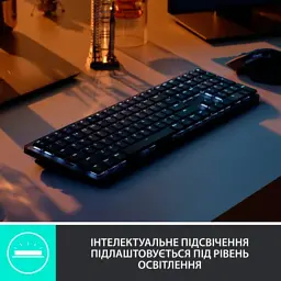 Клавіатура Logitech MX Mechanical Wireless Illuminated Performance UA Graphite (920-010759) - мініатюра 4