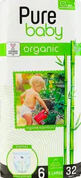 Підгузки-трусики Pure Baby Jumbo Organic 6 (15-25 кг) 32 шт. - мініатюра 7
