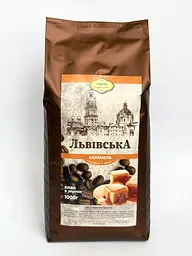 Кава Львівська Казкова зі смаком карамелі 1 кг зернова 