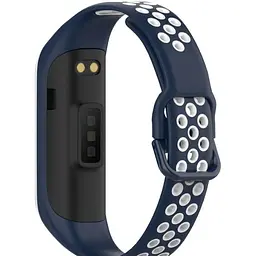 Ремінець DK Silicone Sport Band Nike для Samsung Galaxy Fit2 (R220) (blue / white) - мініатюра 3