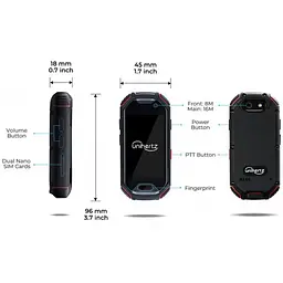 Смартфон Unihertz Atom 4/64Gb Black (Global) - мініатюра 3