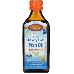Рибʼячий жир для дітей Carlson Fish Oil 200 мл апельсин