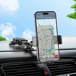 Автотримач Hoco H27 Car Mount Holder Black [100118] - мініатюра 8