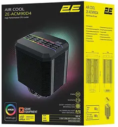 Кулер для процесора 2E GAMING AIR COOL (ACM90D4) RGB 1700 (2E-ACM90D4) - мініатюра 9