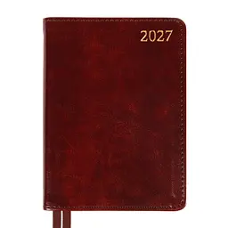 Щоденник діловий Leo Planner 2027 Aldento А6 інтегральний коричневий 352 сторінки (252761)